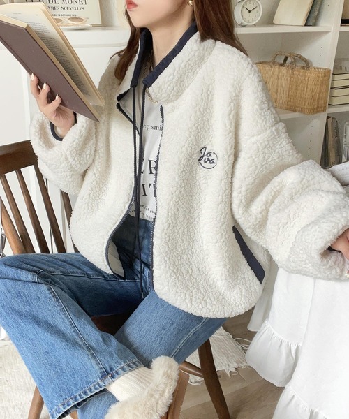 「Java」 ブルゾン LARGE パープル レディース_画像4