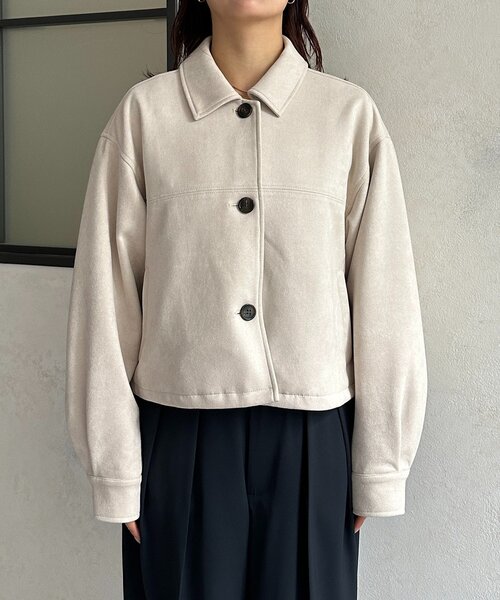 Thevon（ゼヴォン） ブルゾン アウター Fスエードショートブルゾン