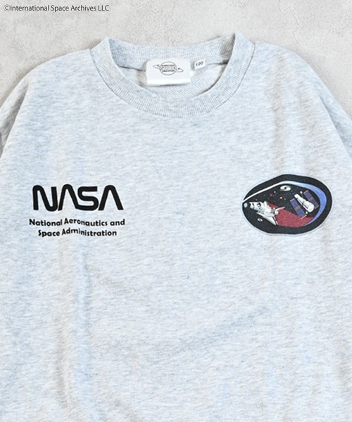 「NASA」 スウェットカットソー - オフホワイト レディース_画像8