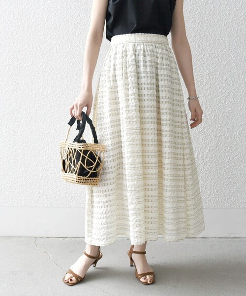 「SHIPS any」 フレアスカート ONE SIZE ブルー レディース_画像3