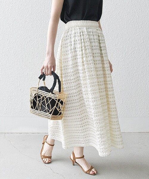 「SHIPS any」 フレアスカート ONE SIZE ブルー レディース_画像5