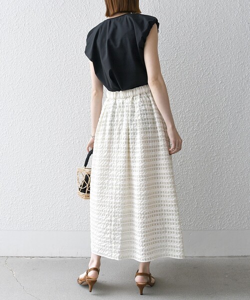 「SHIPS any」 フレアスカート ONE SIZE ブルー レディース_画像6