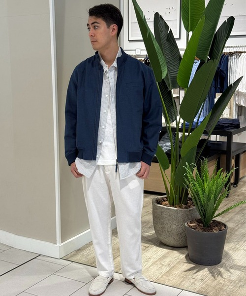 「BANANA REPUBLIC FACTORY STORE」 長袖シャツ L ベージュ メンズ_画像4