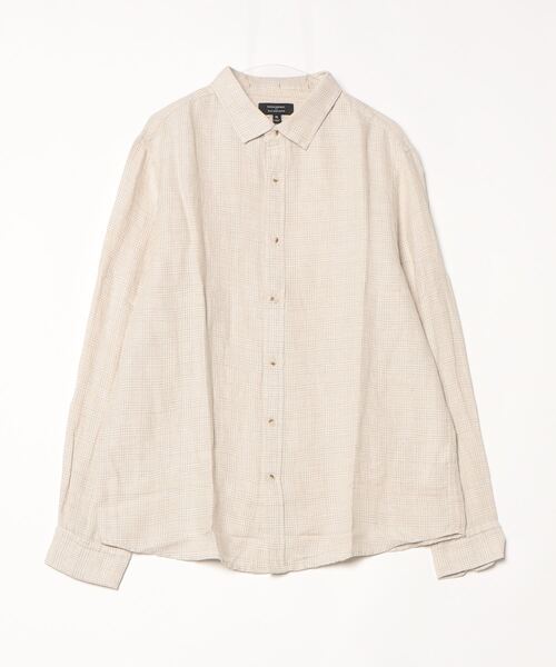 「BANANA REPUBLIC FACTORY STORE」 長袖シャツ L ベージュ メンズ_画像8