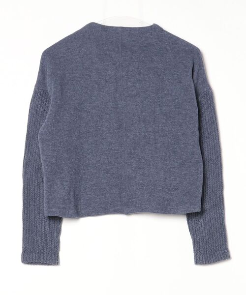 「d'un a dix」 長袖カットソー 38 ブルー レディース_画像2