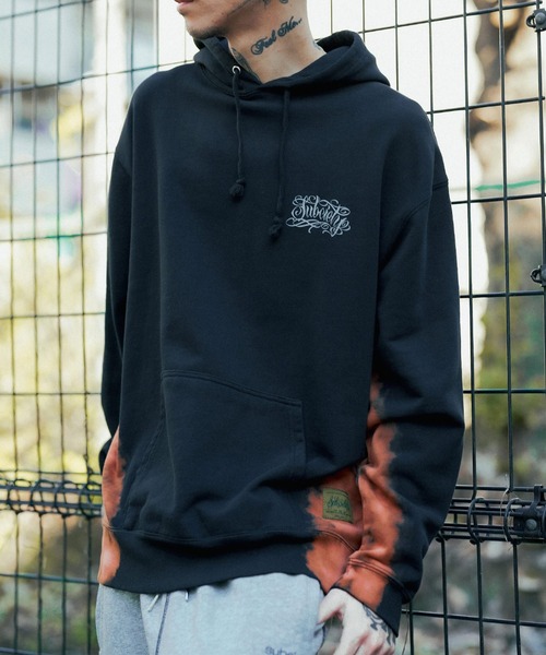 Subciety（サブサエティ） プルオーバーパーカー - ブラック メンズ 