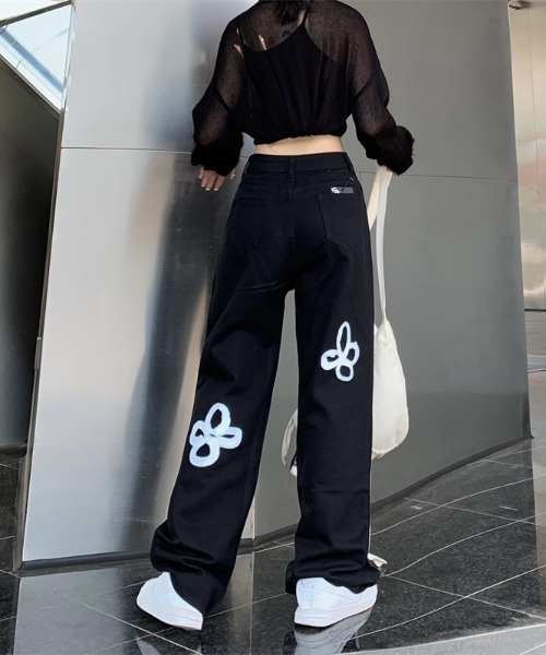 「.KOM」 デニムパンツ M ブラック レディース_画像2