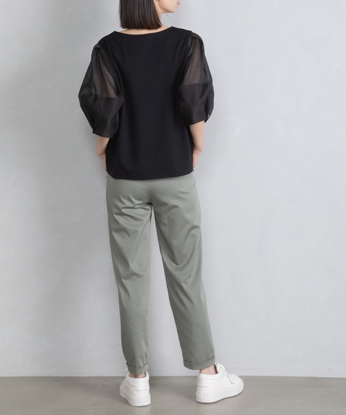 「MARECHAL TERRE」 イージーパンツ MEDIUM ベージュ レディース_画像8