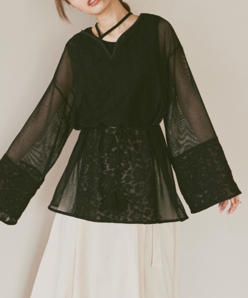 「moi tytto」 長袖カットソー FREE ナチュラル レディース_画像3