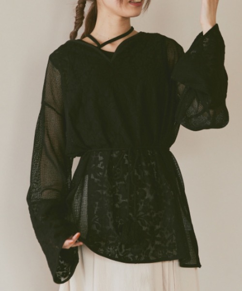 「moi tytto」 長袖カットソー FREE ナチュラル レディース_画像4