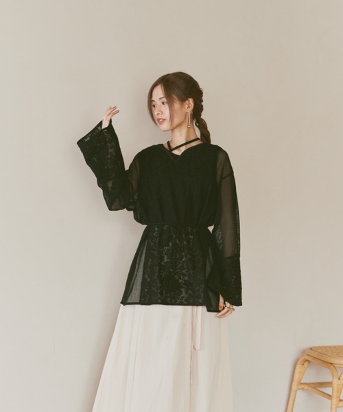 「moi tytto」 長袖カットソー FREE ナチュラル レディース_画像9