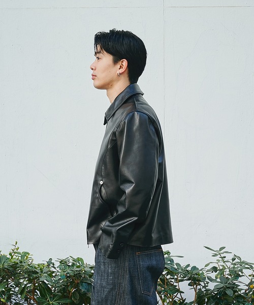 CONZ ブルゾン アウター leather jacket メンズ : ZOZOTOWN Yahoo!店
