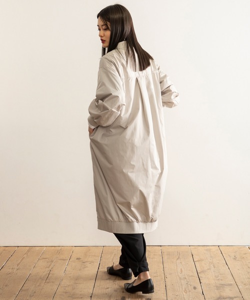 「ReNorm」 「A.T」ノーカラーコート L ブラック レディース_画像4