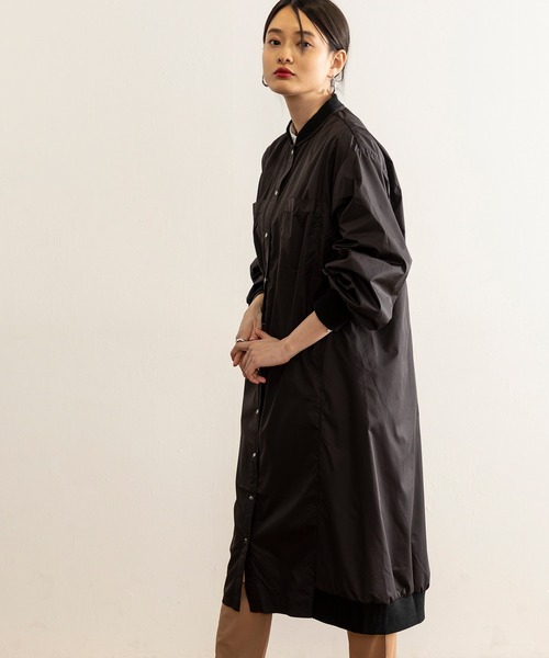 「ReNorm」 「A.T」ノーカラーコート L ブラック レディース_画像8