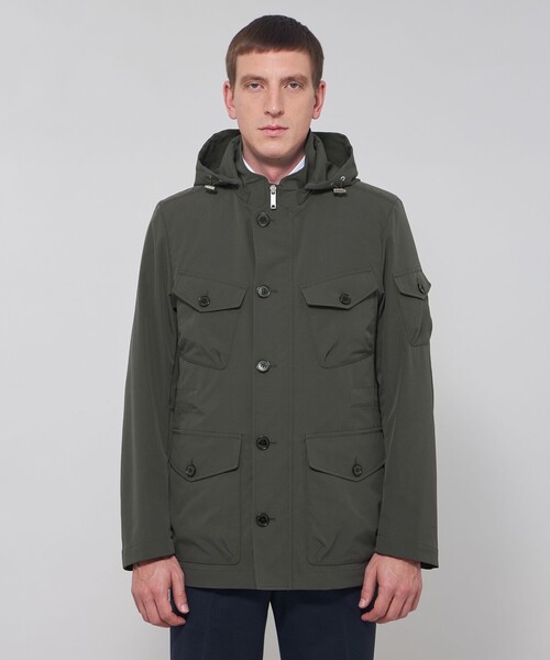 MACKINTOSH LONDON フード付きジャケット ブラック MACKINTOSH LONDON（マッキントッシュ ロンドン） ミリタリー