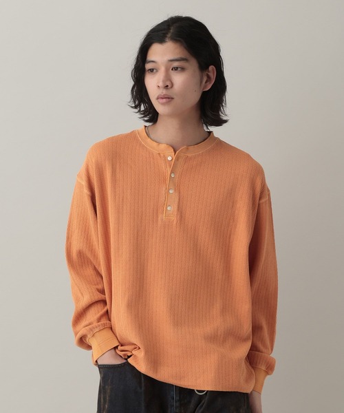 RAGEBLUE（レイジブルー） tシャツ Pigment Honeycomb Henryneck