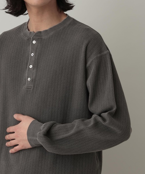 RAGEBLUE（レイジブルー） tシャツ Pigment Honeycomb Henryneck