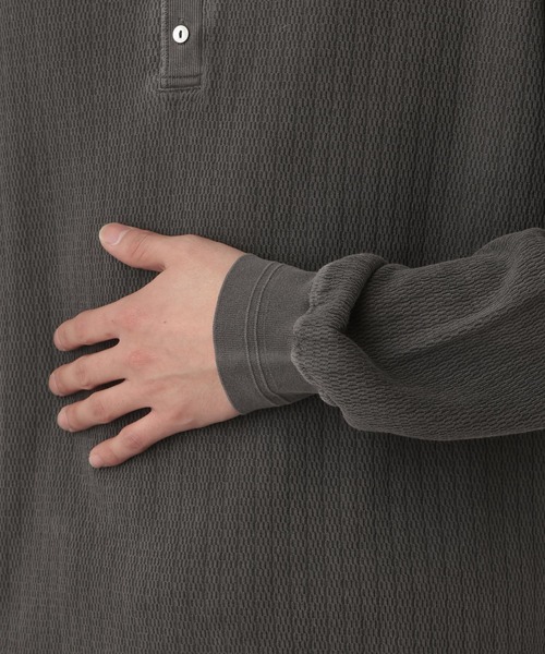 RAGEBLUE（レイジブルー） tシャツ Pigment Honeycomb Henryneck