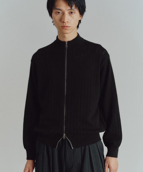 「WYM LIDNM」 長袖ニット M ライトグレー メンズ_画像2