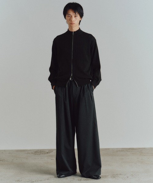 「WYM LIDNM」 長袖ニット M ライトグレー メンズ_画像3