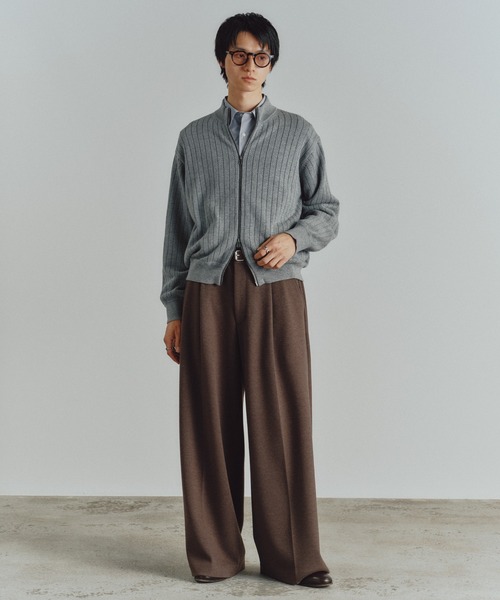 「WYM LIDNM」 長袖ニット M ライトグレー メンズ_画像5