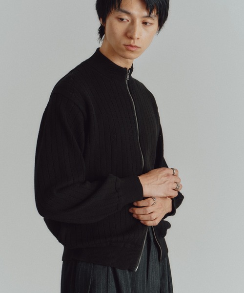 「WYM LIDNM」 長袖ニット M ライトグレー メンズ_画像8