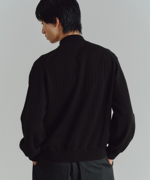 「WYM LIDNM」 長袖ニット M ライトグレー メンズ_画像9