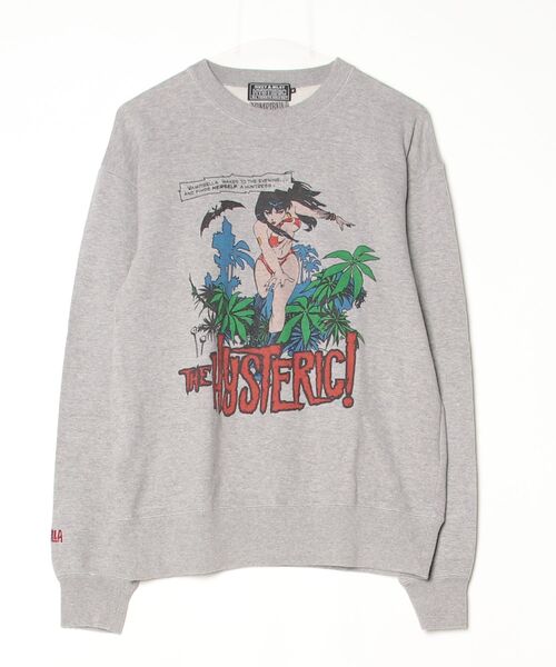 「HYSTERIC GLAMOUR」 スウェットカットソー MEDIUM グレー メンズ