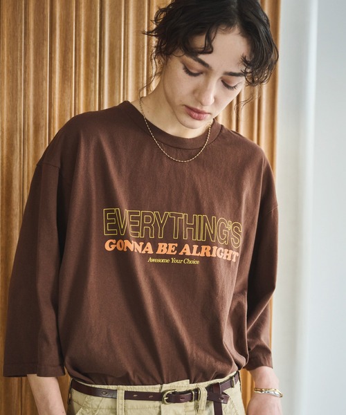 tシャツ 「KHA:KI / カーキ」7th TEE -E.G.B.A- レディースの画像