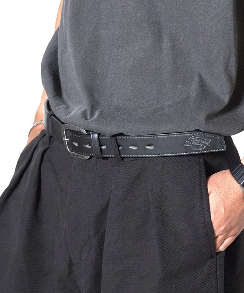 Dickies（ディッキーズ） ベルト ブランドロゴ ドロップピンホール