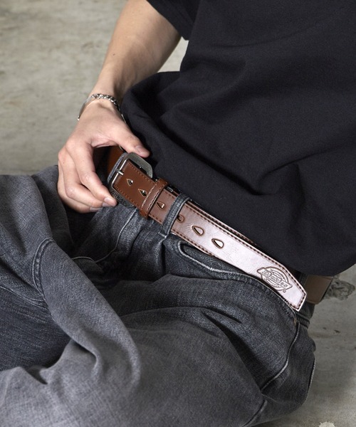 Dickies（ディッキーズ） ベルト ブランドロゴ ドロップピンホール