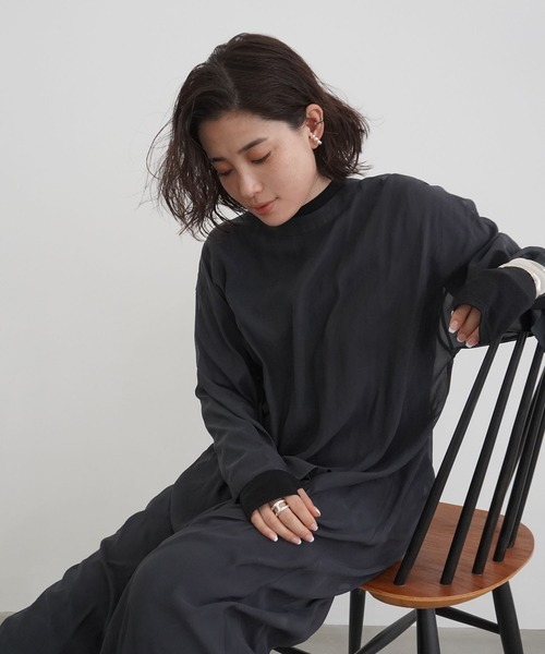 「ETRE TOKYO」 長袖ワンピース FREE ベージュ レディースの画像