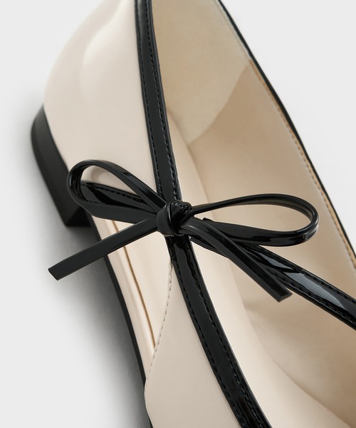 「CHARLES & KEITH」 バレエシューズ 22.5cm ブラック レディース_画像5