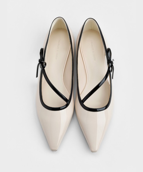 「CHARLES & KEITH」 バレエシューズ 22.5cm ブラック レディース_画像6