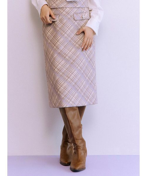 「LILY BROWN」 タイトスカート 1 イエロー レディース_画像3