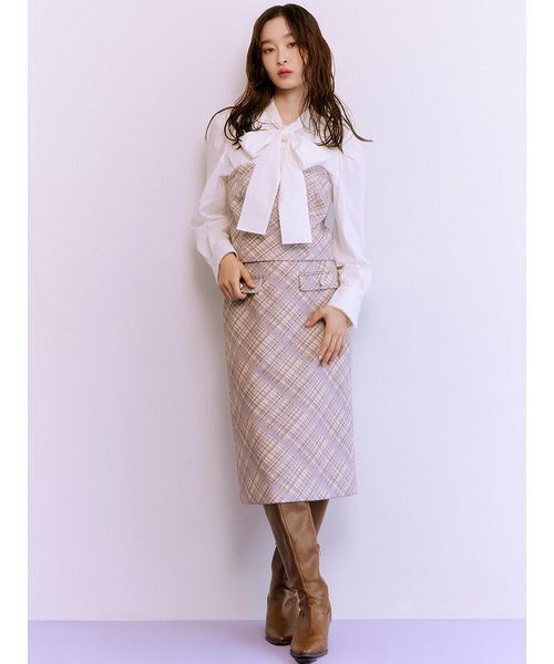 「LILY BROWN」 タイトスカート 1 イエロー レディース_画像7