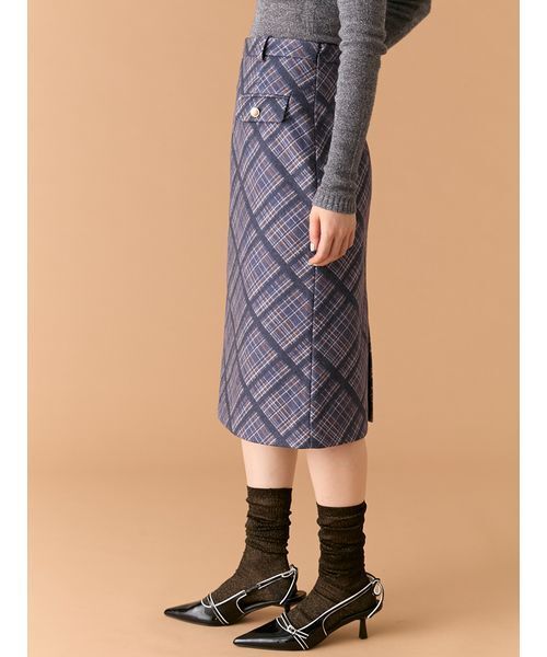 「LILY BROWN」 タイトスカート 1 イエロー レディース_画像9