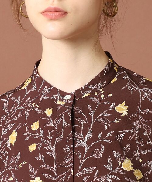 「DRESSTERIOR」 長袖ワンピース 34 ブラウン レディースの画像