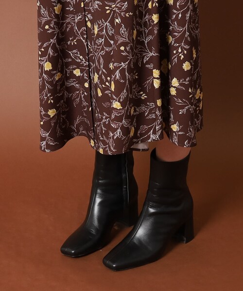 「DRESSTERIOR」 長袖ワンピース 34 ブラウン レディースの画像