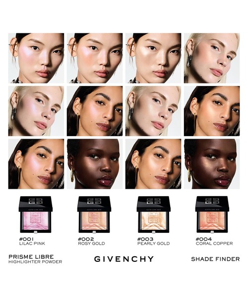 ★新品★GIVENCHY ハイライター＋各使用ファンデ2個＋UVコンパクト GIVENCHY BEAUTY ハイライト シェーディング プリズム・リーブル