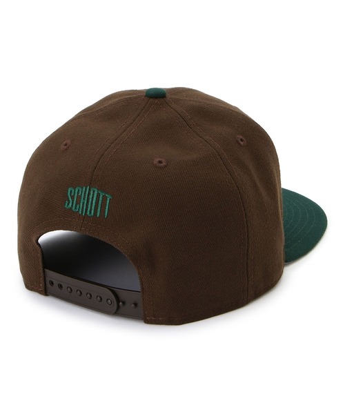 「NEW ERA」 キャップ「schottコラボ」 F カーキ メンズ_画像9