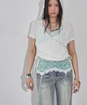tシャツ リブカシュクールフレンチフーディ(無...の詳細画像1