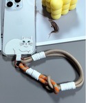 キャットチャーム付き パラコードスマホストラッ...の詳細画像1