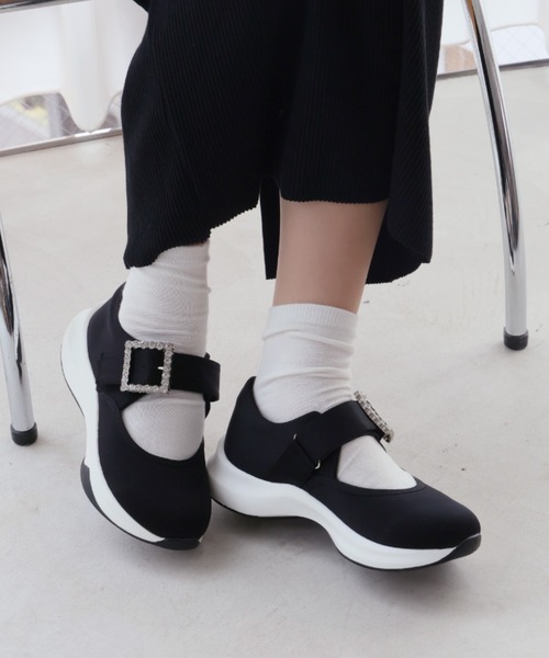 「VIVIAN」 ローカットスニーカー M ブラック レディース_画像6