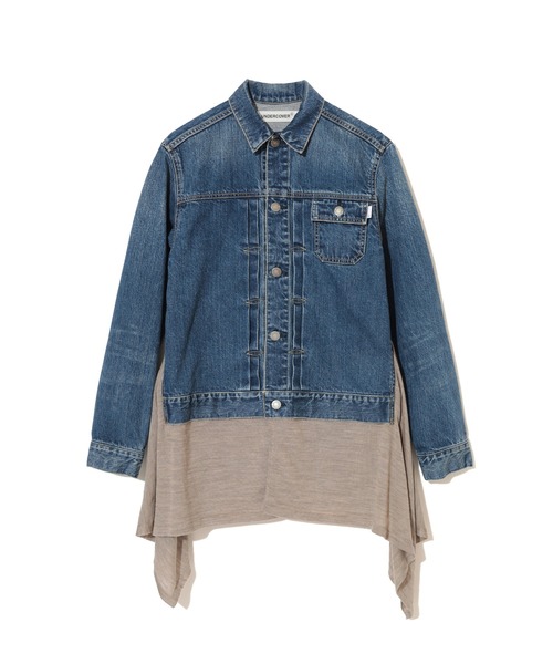 undercoverアンダーカバーt期レディース再構築ジャケットアウターデニム UNDERCOVER（アンダーカバー） デニムジャケット gジャン UP2F1203-1