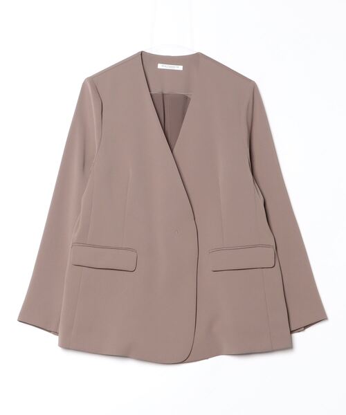 BEAUTY＆YOUTH UNITED ARROWS ノーカラージャケット S ブラウン