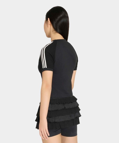 tシャツ スリム ニット スリーストライプス Tシャツ / アディダスオリジナルス adidas Originals キッズ 子供服 男の子 女の子の画像