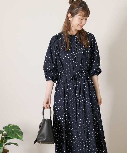 「URBAN RESEARCH Sonny Label」 長袖ワンピース FREE ブラック レディース_画像2