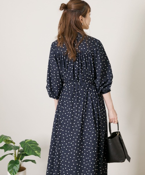 「URBAN RESEARCH Sonny Label」 長袖ワンピース FREE ブラック レディース_画像4