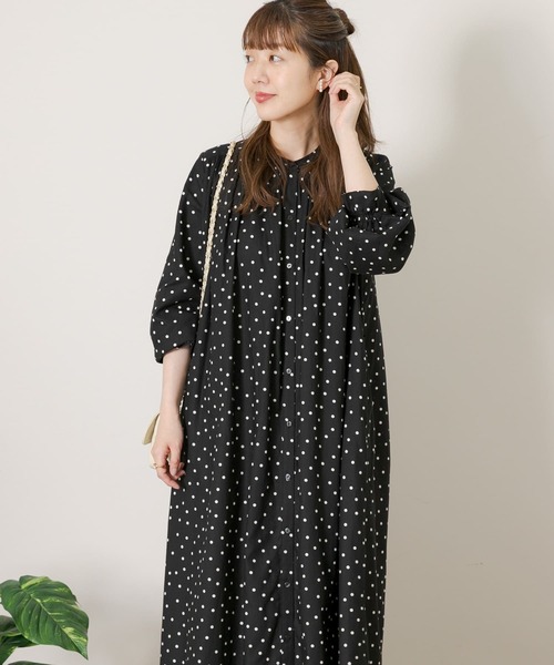 「URBAN RESEARCH Sonny Label」 長袖ワンピース FREE ブラック レディース_画像9